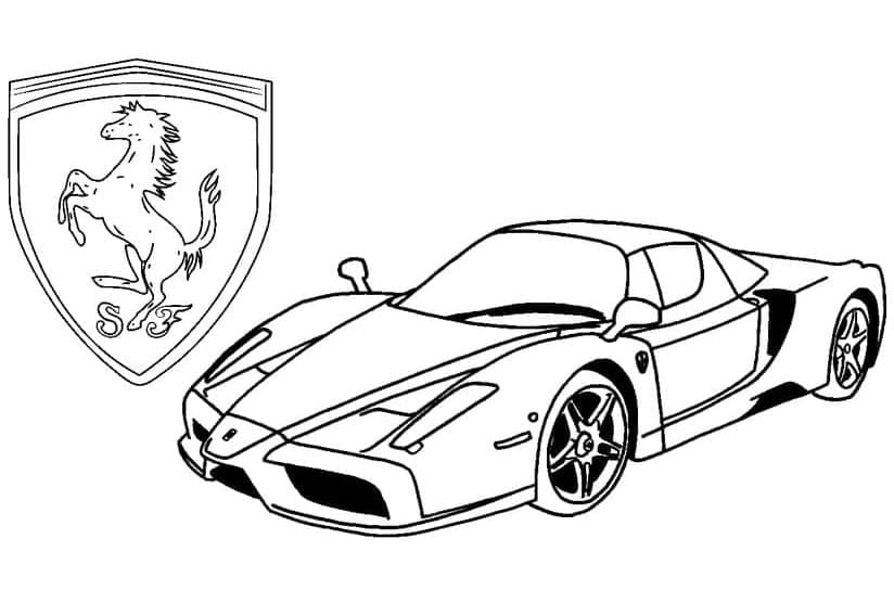 Ferrari k Tisku omalovánka