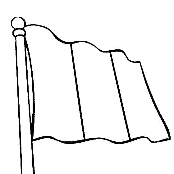 Italská vlajka omalovánka