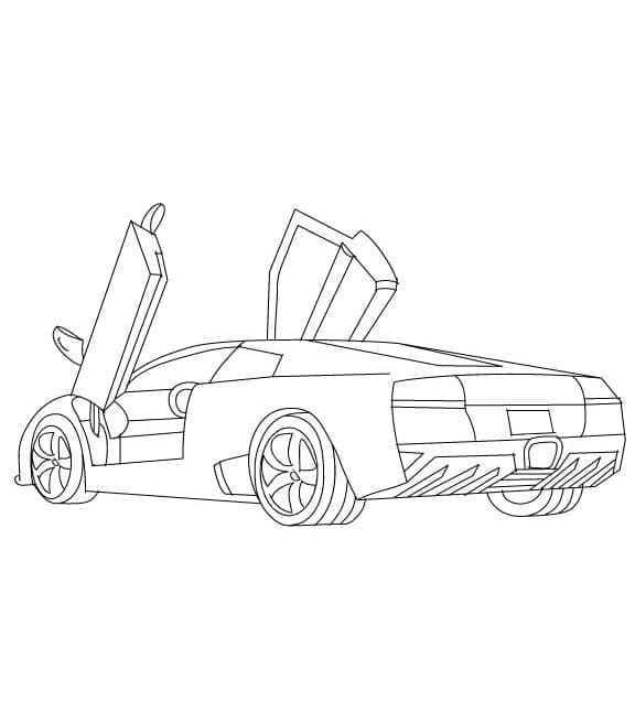 Lamborghini Murcielago Zdarma omalovánka
