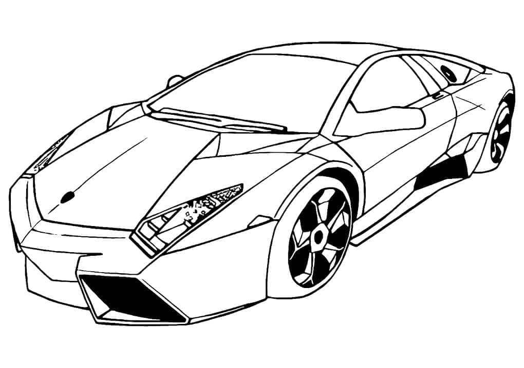 Lamborghini Reventon Zdarma omalovánka
