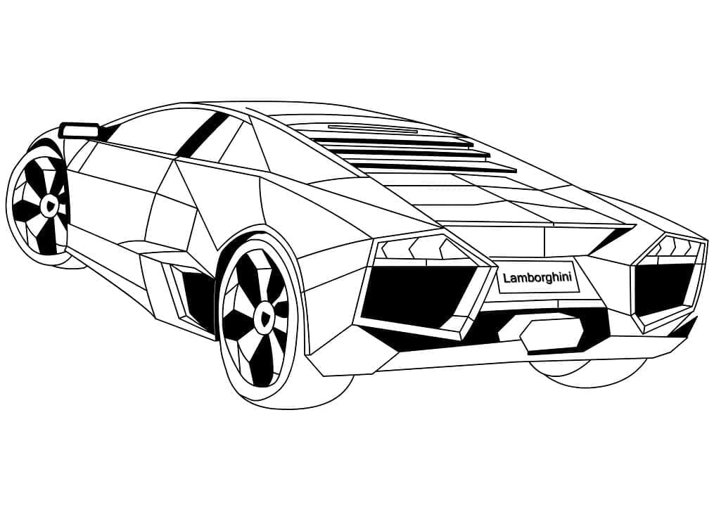 Lamborghini Velmi Dobré omalovánka