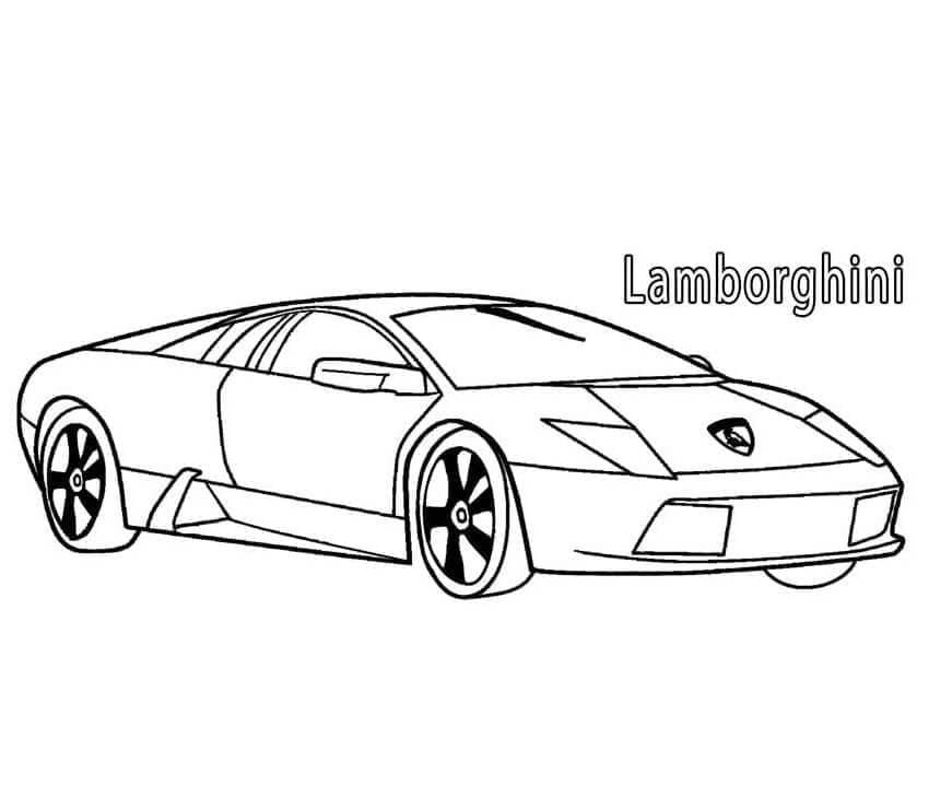 Lamborghini Velmi Pěkné omalovánka