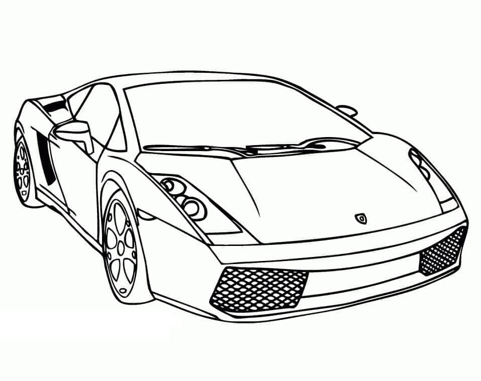 Lamborghini Velmi Potisknutelné omalovánka