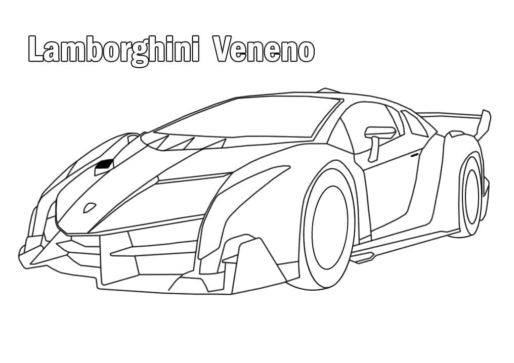Lamborghini Veneno omalovánka