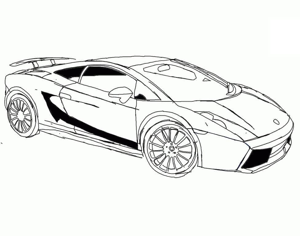 Lamborghini Zcela Zdarma omalovánka
