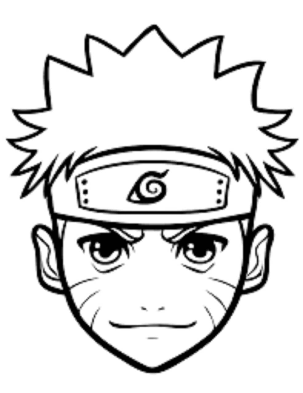 Naruto Hlava omalovánka