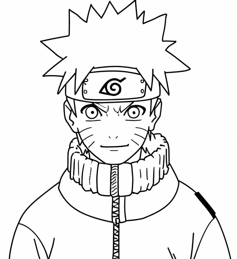 Naruto Se Usmívá omalovánka