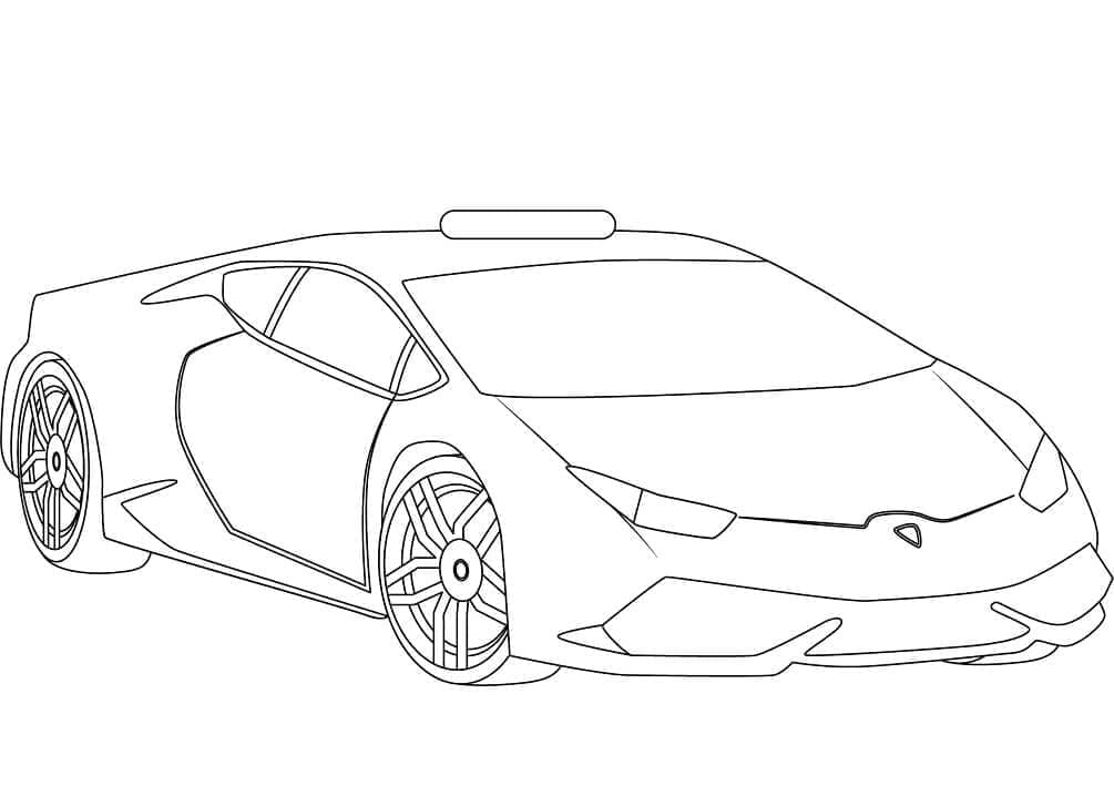 Parádní auto Lamborghini omalovánka