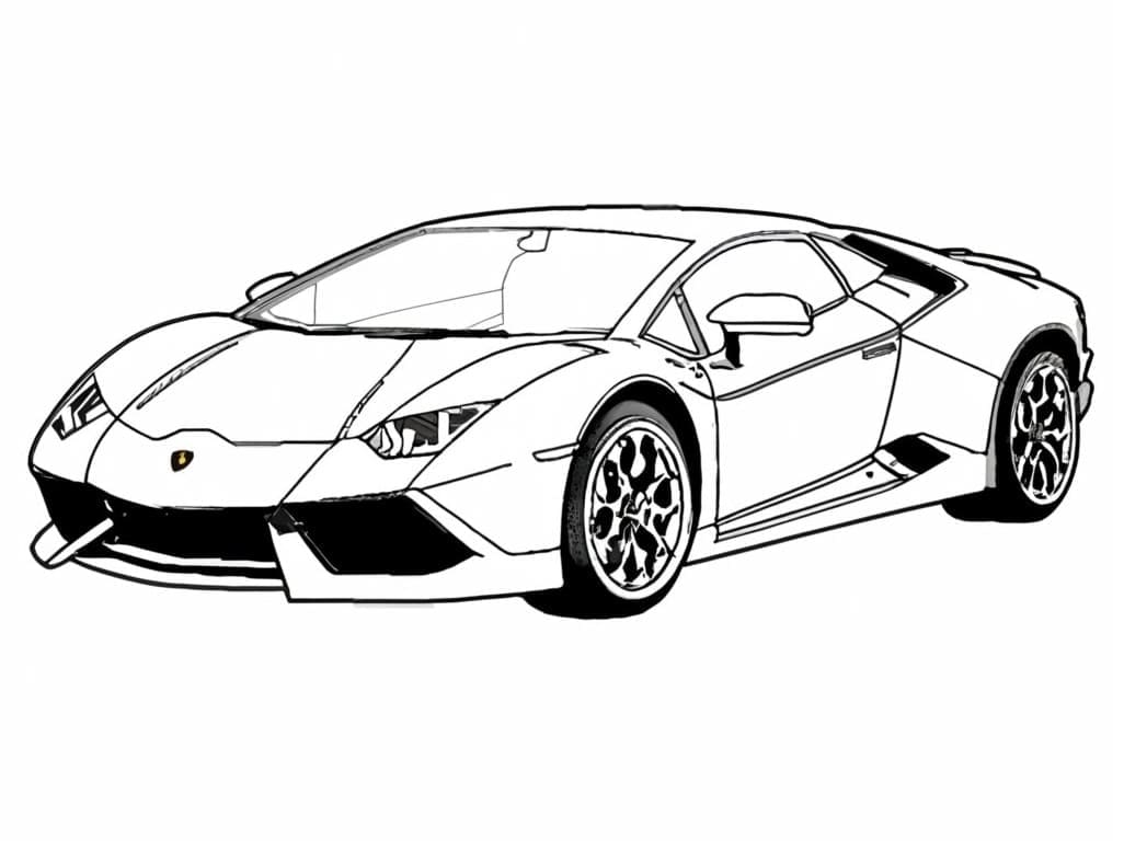 Pěkné Lamborghini omalovánka