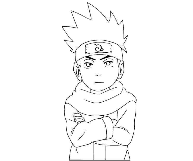 Sarutobi Konohamaru v Anime Naruto Volný, uvolnit omalovánka