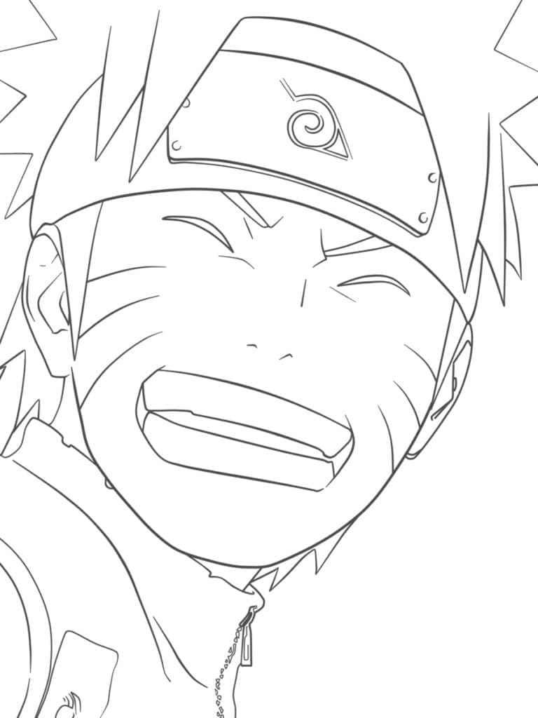 Usměvavý Naruto omalovánka