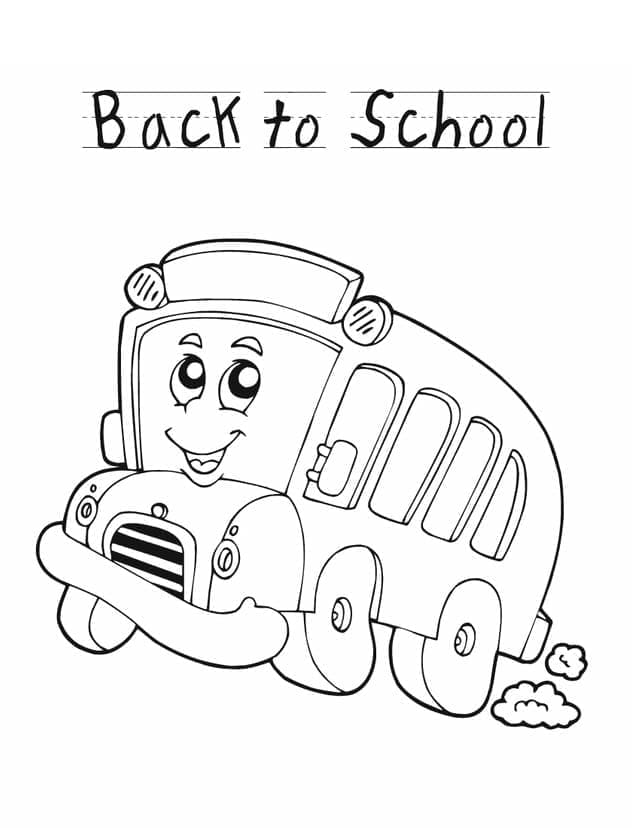 Omalovánka Zpátky do školního autobusu