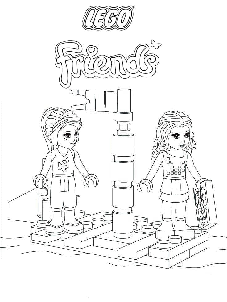 Lego Friends pro dívky omalovánka