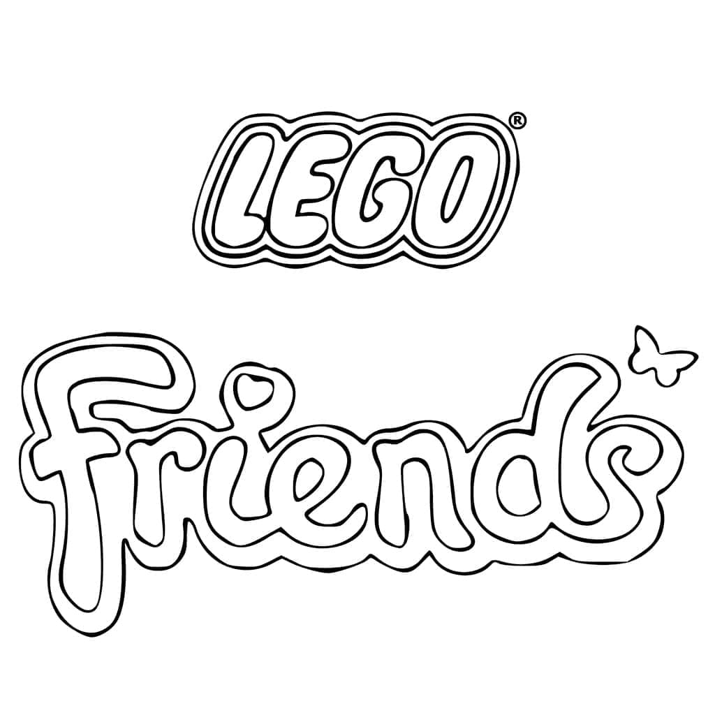 Omalovánka Logo Lego Friends