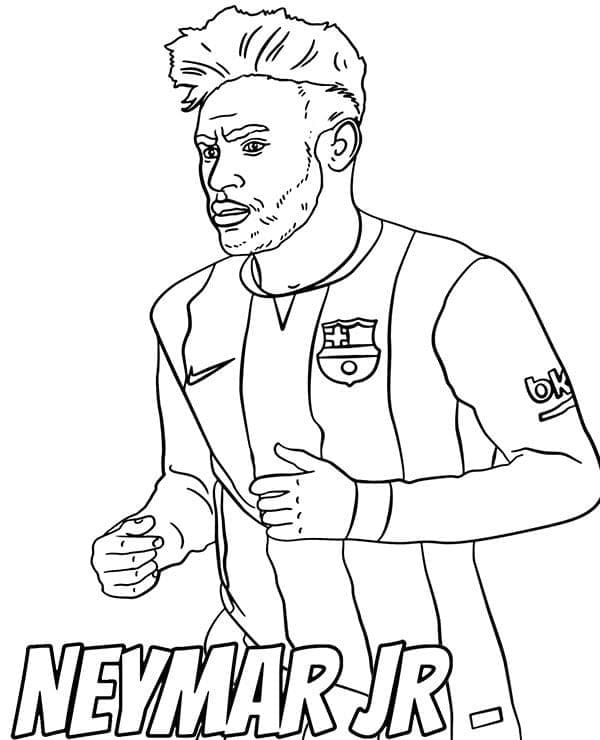 Neymar omalovánka