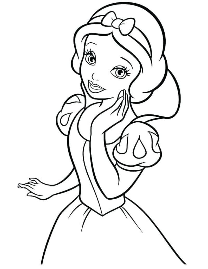 Disney princezna Sněhurka omalovánka