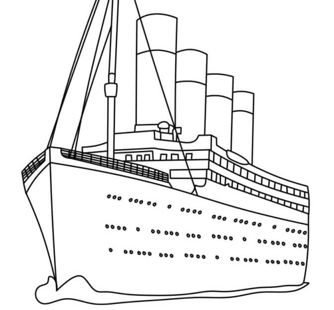Dobrý Titanic omalovánka