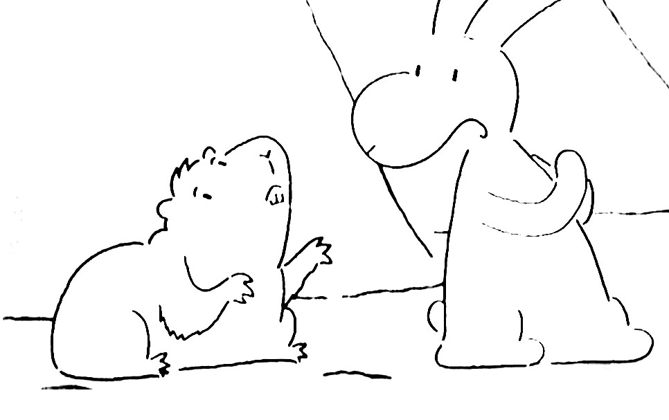 Kreslený Bob a Bobek obrázek zdarma omalovánka