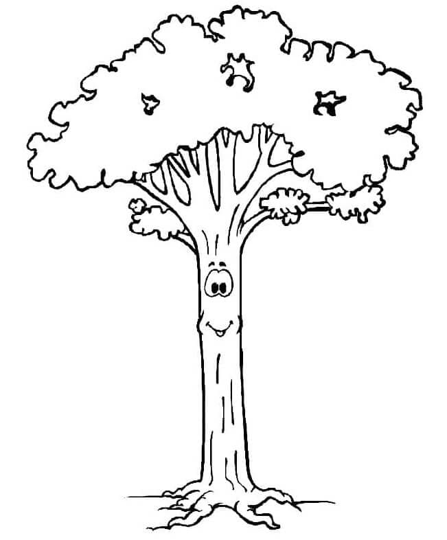 Legrační strom omalovánka
