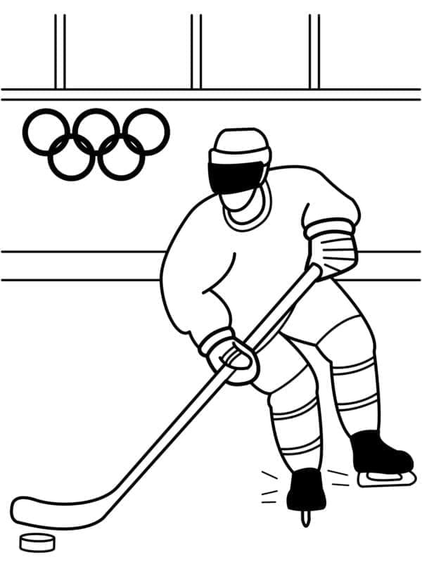 Omalovánka Olympijský hokej
