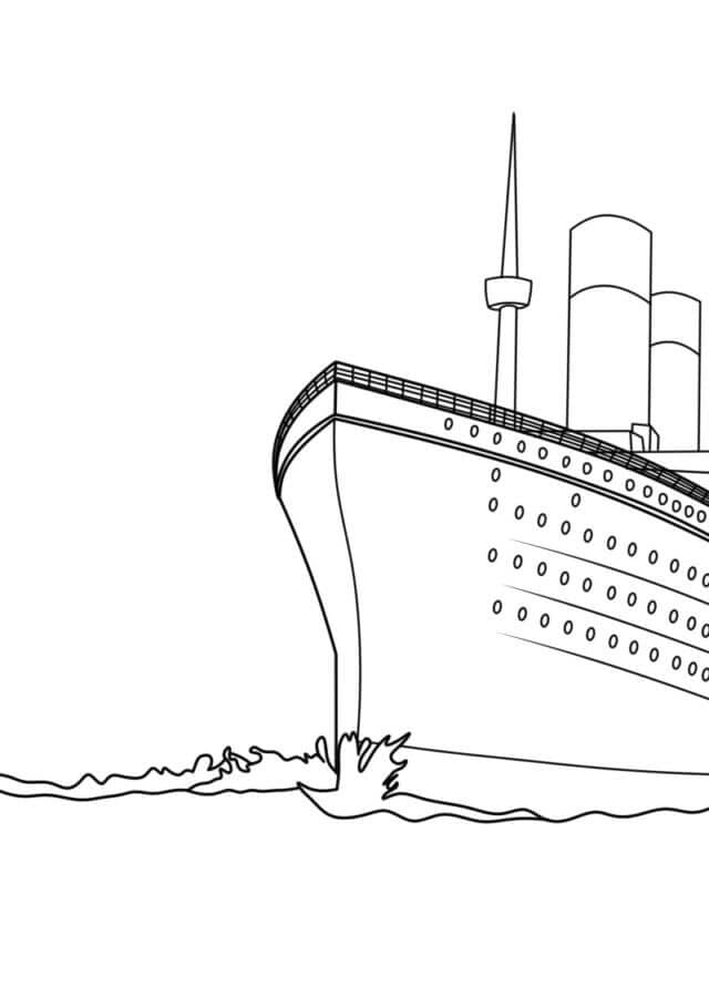 Perfektní Titanic omalovánka