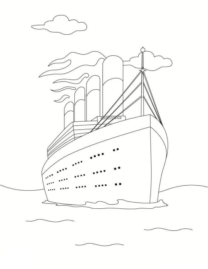 Úžasný Titanic omalovánka