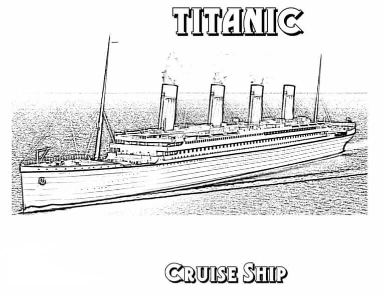 Velká plavba Titanikem omalovánka