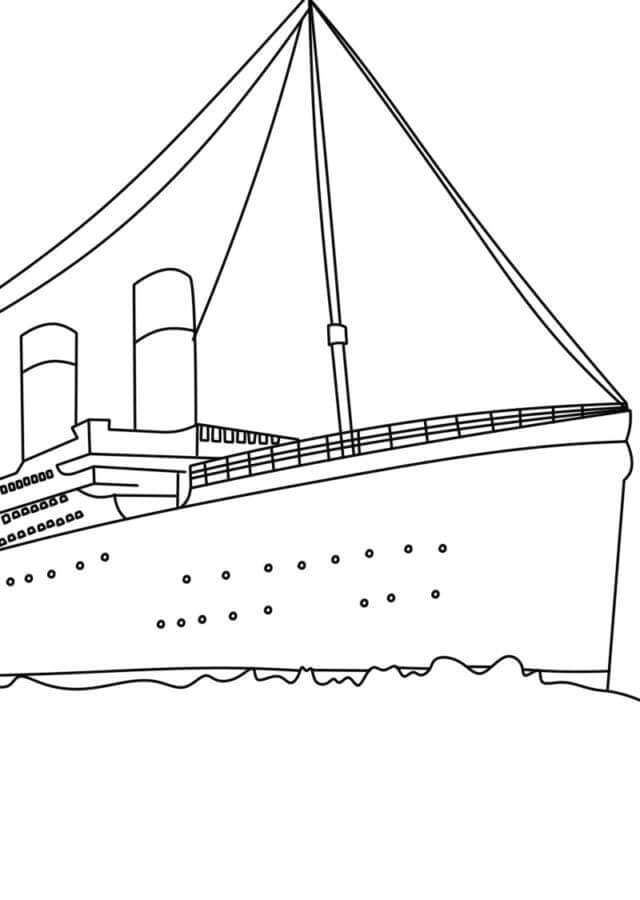 Velký Titanic omalovánka
