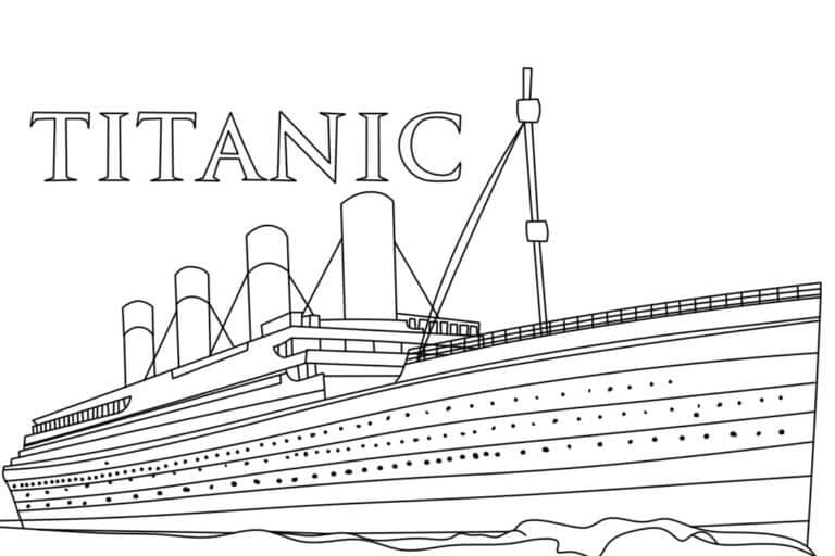 Titanic omalovánky