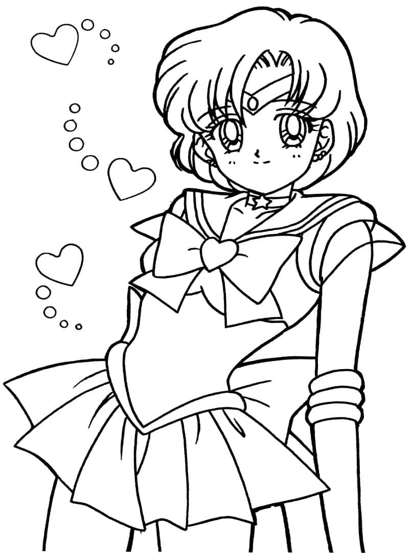 Ami Mizuno Sailor Mercury omalovánka