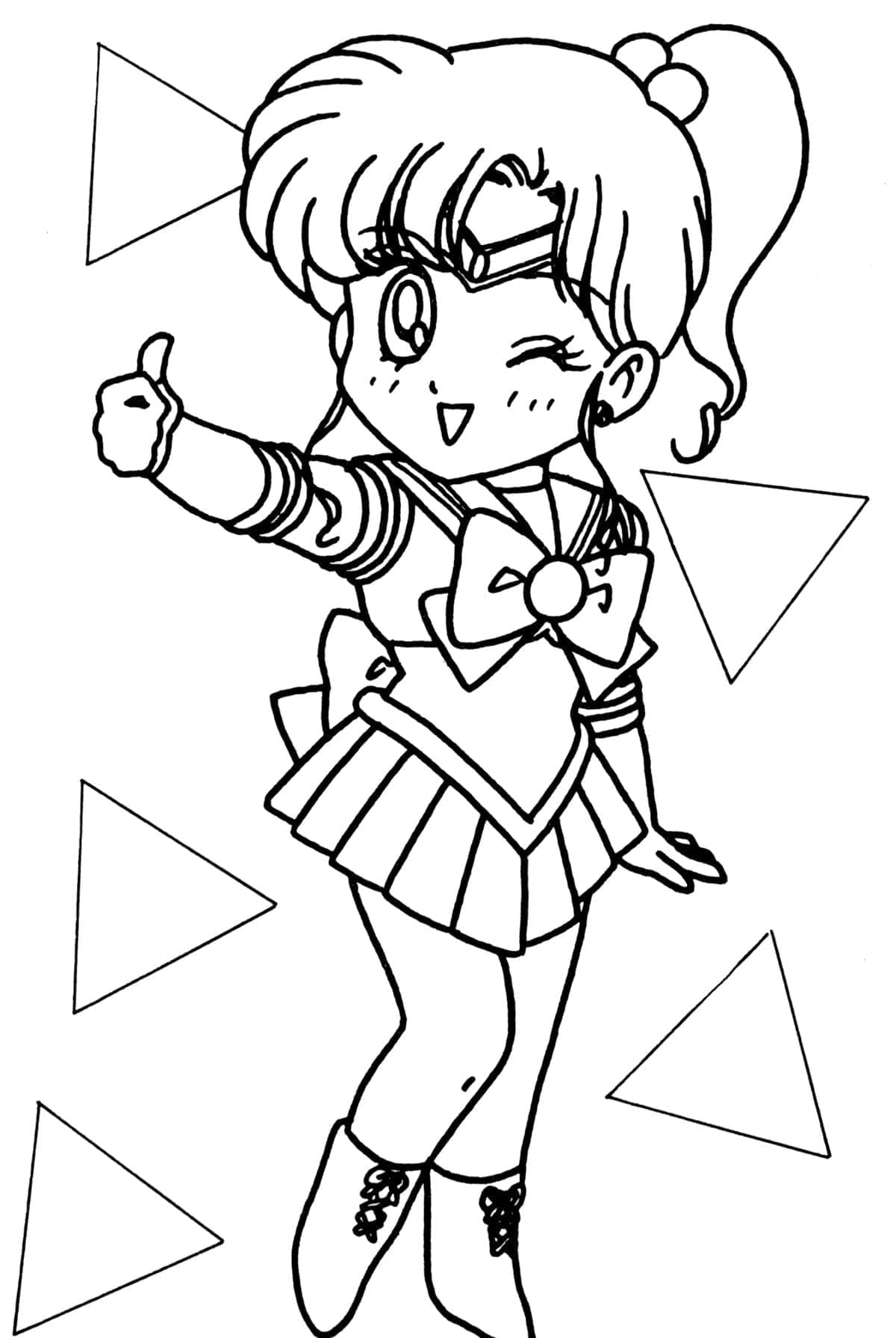 Chibi Sailor Jupiter omalovánka