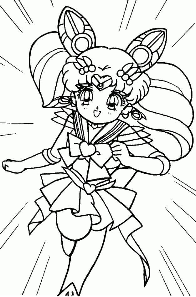 Chibiusa Sailor Moon omalovánka