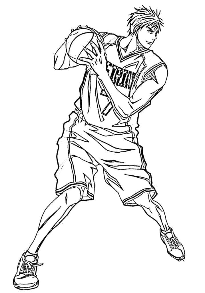 Cool kluk z Kuroko No Basket omalovánka