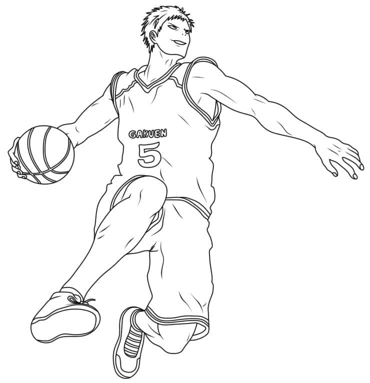 Kuroko No Basket chlapec omalovánka