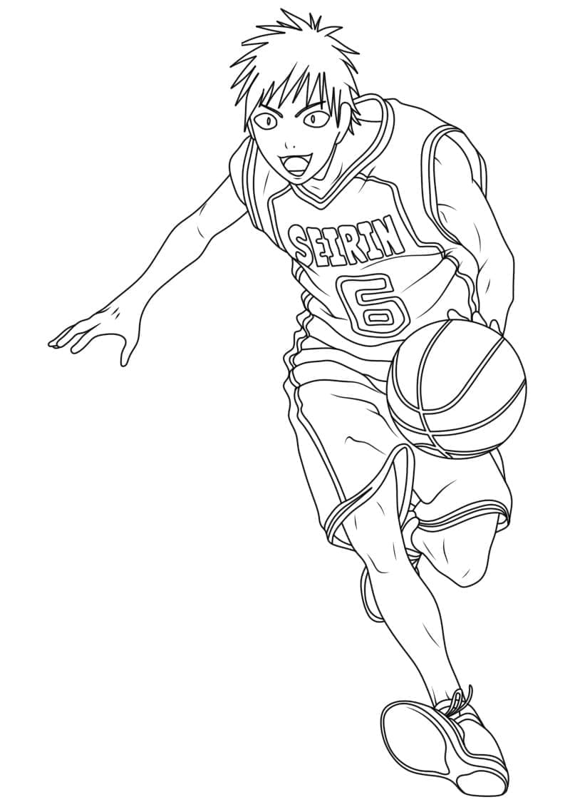 Kuroko No Basket k tisku pro děti omalovánka