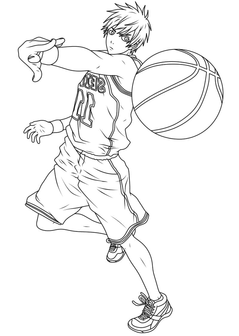 Kuroko No Basket k tisku omalovánka