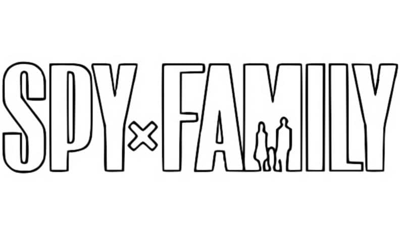 Logo Spy x Family omalovánka