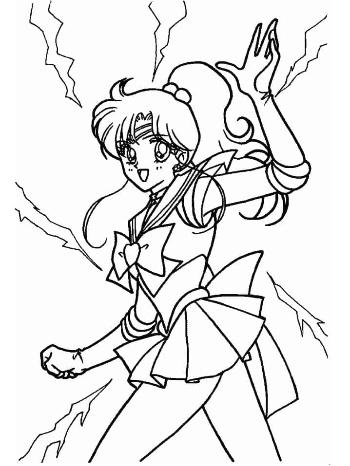 Makoto Kino Sailor Jupiter omalovánka