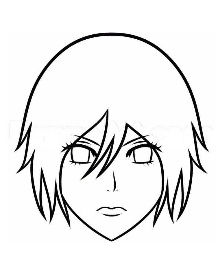 Mikasa Ackerman tvář omalovánka