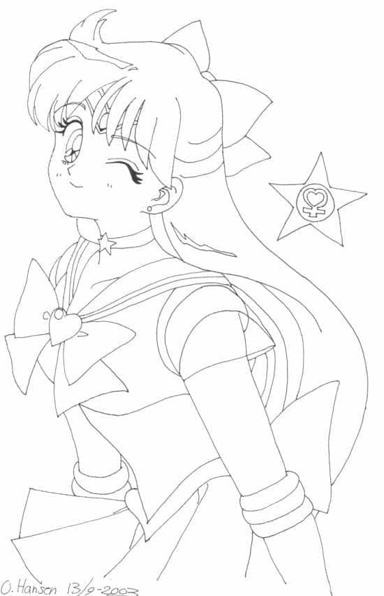 Minako Aino Sailor Venus omalovánka