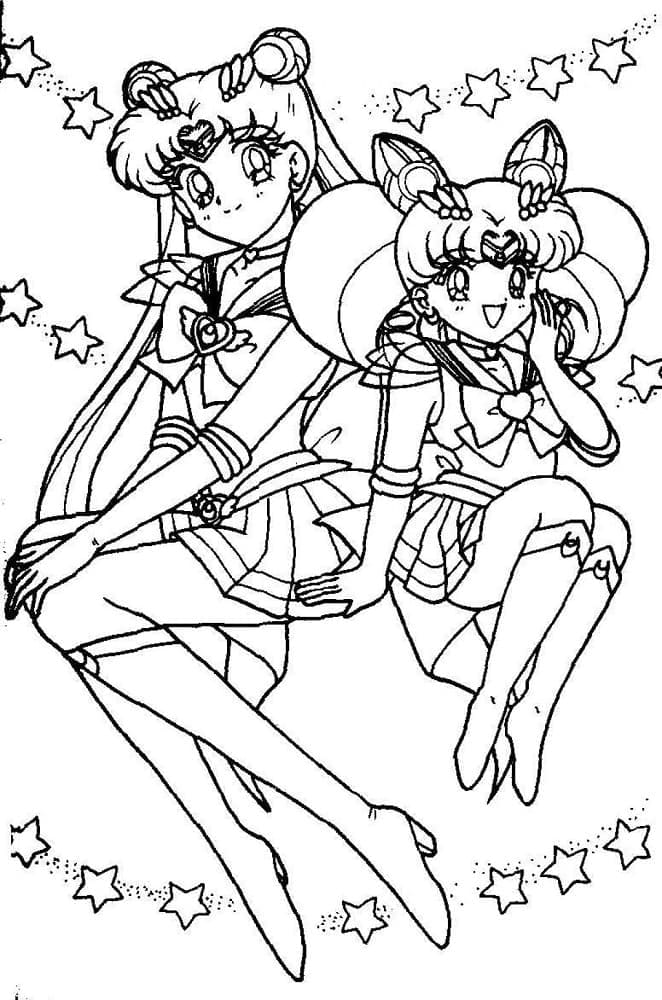 Obrázek Sailor Moon k vytisknutí omalovánka