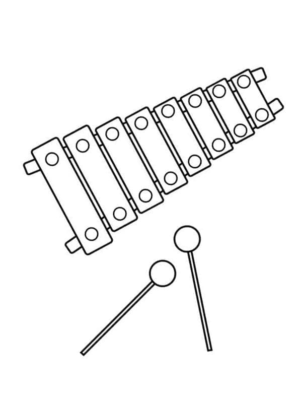Obrázek z xylofon omalovánka