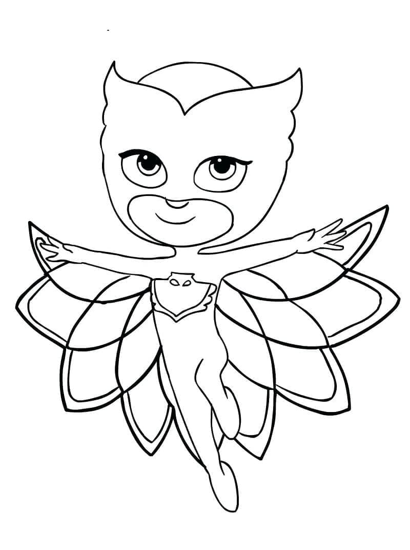 Owlette Pyžamasky omalovánka