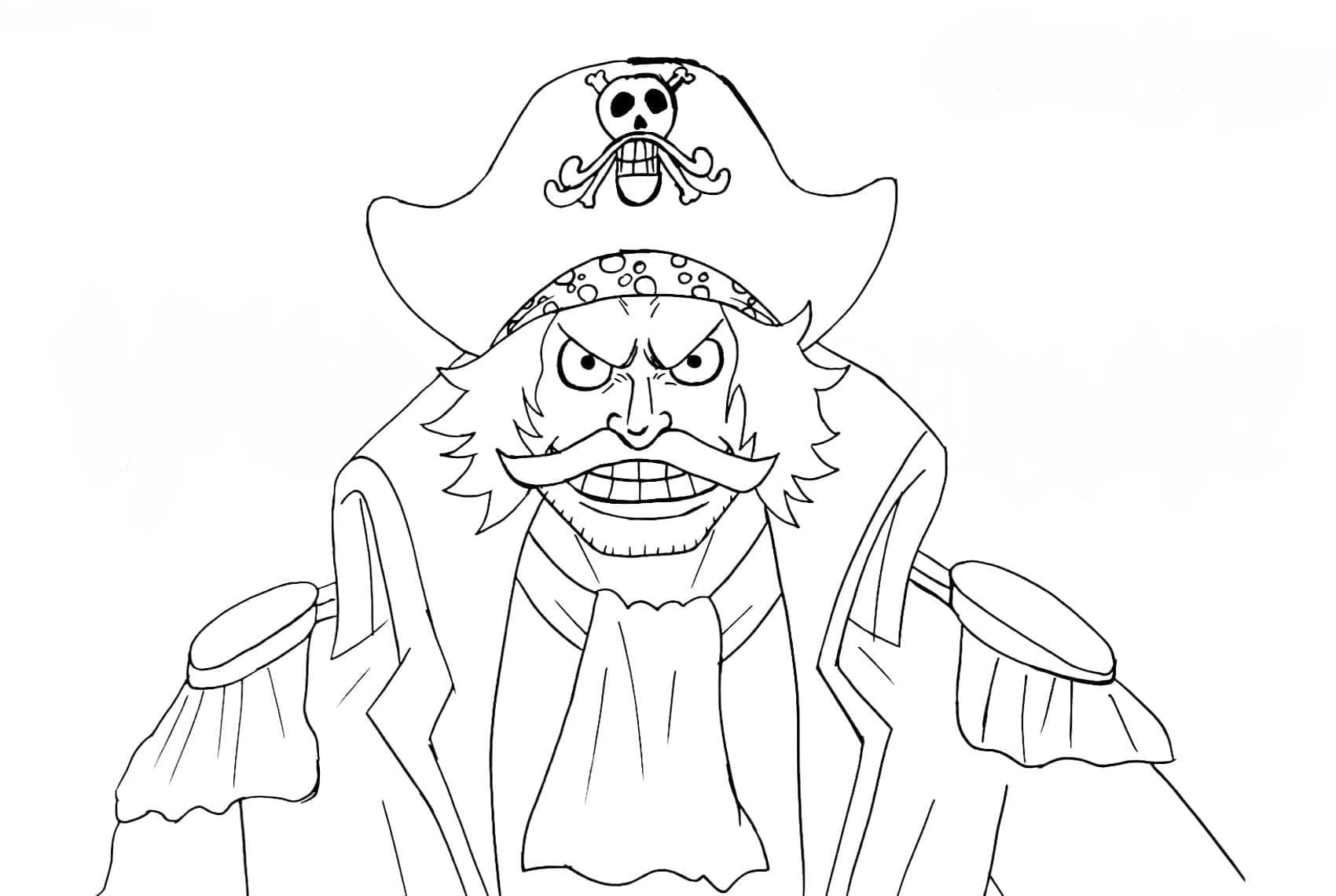 Roger z One Piece omalovánka