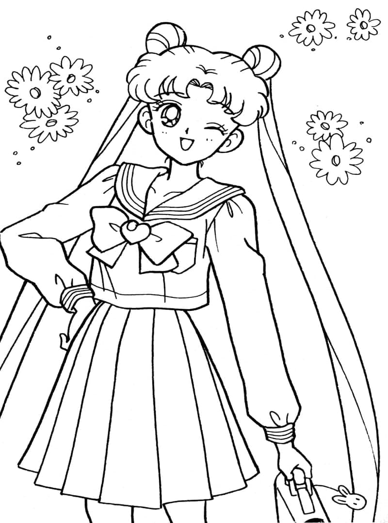 Sailor Moon Usagi Tsukino omalovánka