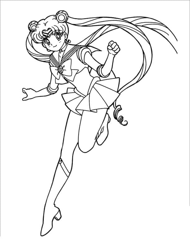 Sailor Moon Usagi omalovánka