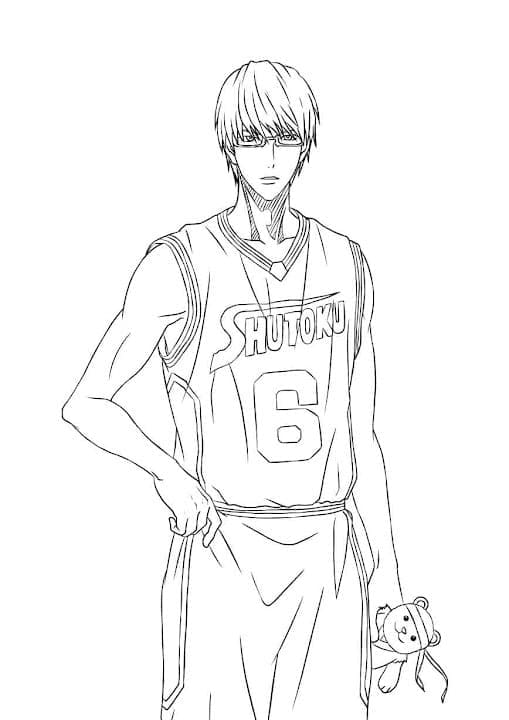 Shintaro Midorima z Kuroko No Basket omalovánka