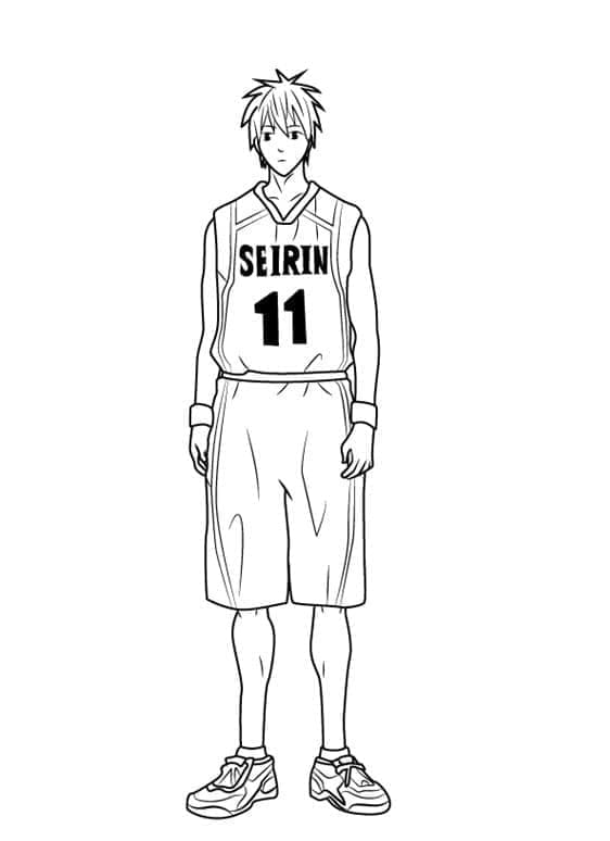Shun Izuki z Kuroko No Basket omalovánka