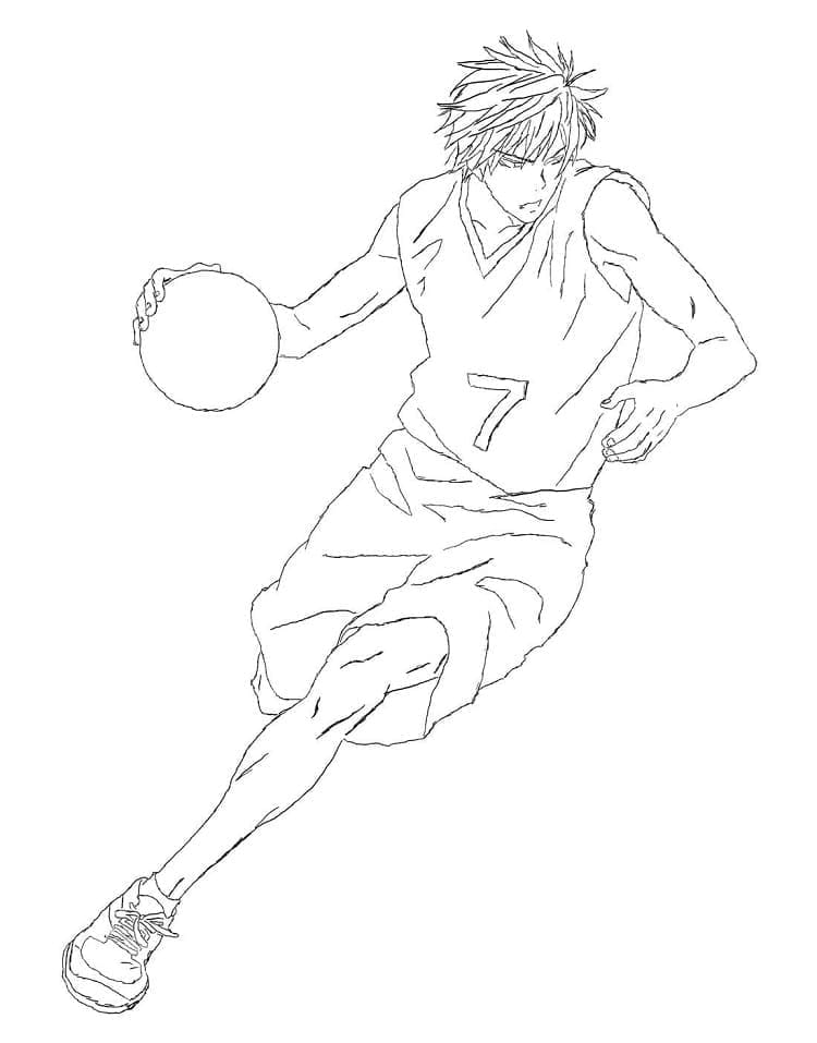 Tisknutelný Kuroko No Basket omalovánka