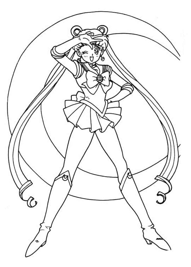 Úžasný Sailor Moon omalovánka